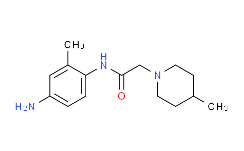 CAS No. 436090-56-1, N-(4-Amino-2-methylphenyl)-2-(4-methylpiperidin-1-yl)acetamide