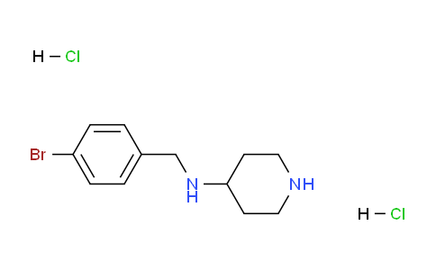 CAS No. 1233952-38-9, N-(4-Bromobenzyl)piperidine-4-amine dihydrochloride