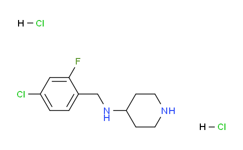 CAS No. 1349708-93-5, N-(4-Chloro-2-fluorobenzyl)piperidin-4-amine dihydrochloride