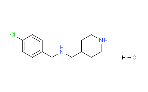 CAS No. 1261232-80-7, N-(4-Chlorobenzyl)-1-(piperidin-4-yl)methanamine hydrochloride