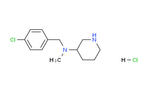 CAS No. 1261232-70-5, N-(4-Chlorobenzyl)-N-methylpiperidin-3-amine hydrochloride
