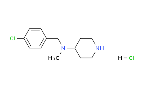 CAS No. 1261233-16-2, N-(4-Chlorobenzyl)-N-methylpiperidin-4-amine hydrochloride