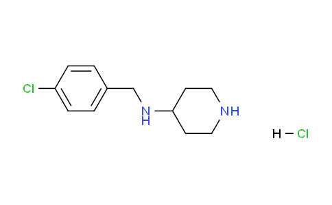 CAS No. 1261235-72-6, N-(4-Chlorobenzyl)piperidin-4-amine hydrochloride