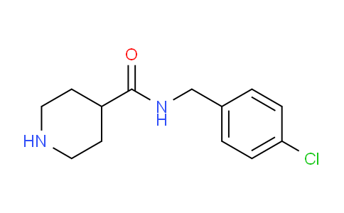 CAS No. 885274-77-1, N-(4-Chlorobenzyl)piperidine-4-carboxamide