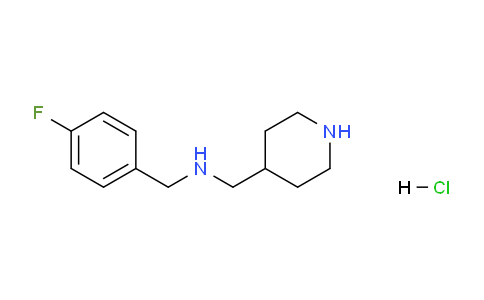 CAS No. 1261233-78-6, N-(4-Fluorobenzyl)-1-(piperidin-4-yl)methanamine hydrochloride