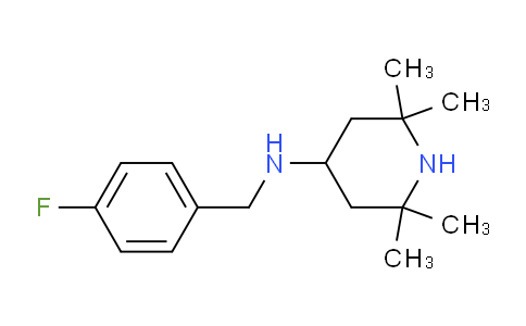 CAS No. 626212-92-8, N-(4-Fluorobenzyl)-2,2,6,6-tetramethylpiperidin-4-amine