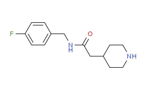 CAS No. 704870-91-7, N-(4-Fluorobenzyl)-2-(piperidin-4-yl)acetamide