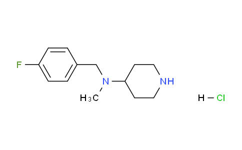 CAS No. 1261230-85-6, N-(4-Fluorobenzyl)-N-methylpiperidin-4-amine hydrochloride