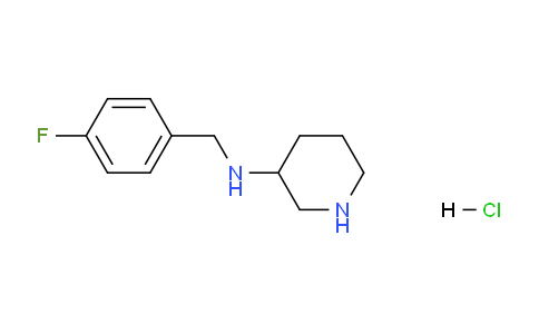 CAS No. 1261235-14-6, N-(4-Fluorobenzyl)piperidin-3-amine hydrochloride