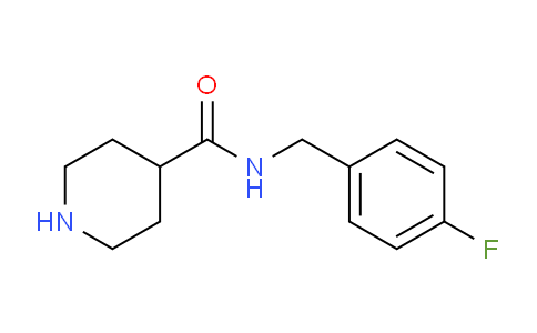 CAS No. 327048-64-6, N-(4-Fluorobenzyl)piperidine-4-carboxamide