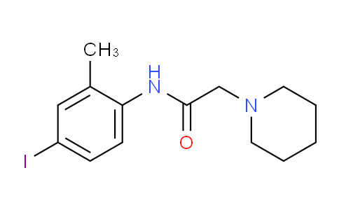 CAS No. 247592-56-9, N-(4-Iodo-2-methylphenyl)-2-(piperidin-1-yl)acetamide