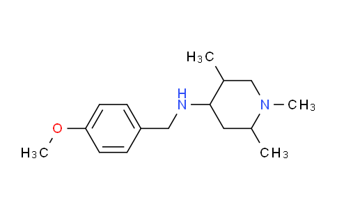 CAS No. 302557-63-7, N-(4-Methoxybenzyl)-1,2,5-trimethylpiperidin-4-amine