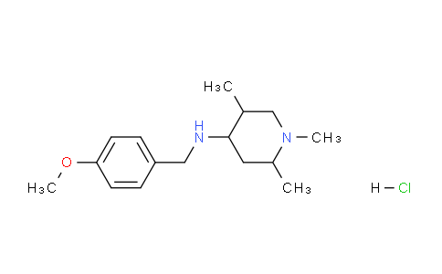 CAS No. 1217661-35-2, N-(4-Methoxybenzyl)-1,2,5-trimethylpiperidin-4-amine hydrochloride