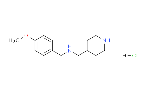 CAS No. 1353955-71-1, N-(4-Methoxybenzyl)-1-(piperidin-4-yl)methanamine hydrochloride