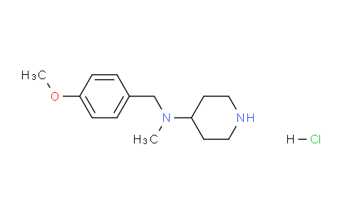 CAS No. 1353974-46-5, N-(4-Methoxybenzyl)-N-methylpiperidin-4-amine hydrochloride