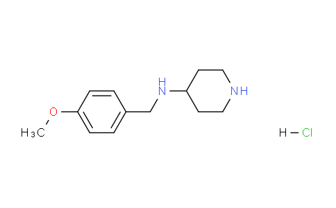 CAS No. 1353974-43-2, N-(4-Methoxybenzyl)piperidin-4-amine hydrochloride