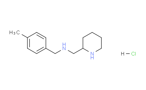 CAS No. 1289387-58-1, N-(4-Methylbenzyl)-1-(piperidin-2-yl)methanamine hydrochloride
