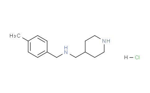 CAS No. 1050484-75-7, N-(4-Methylbenzyl)-1-(piperidin-4-yl)methanamine hydrochloride