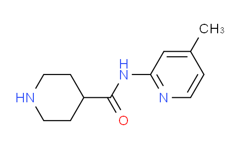 CAS No. 865078-92-8, N-(4-Methylpyridin-2-yl)piperidine-4-carboxamide