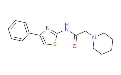 CAS No. 66179-98-4, N-(4-Phenylthiazol-2-yl)-2-(piperidin-1-yl)acetamide