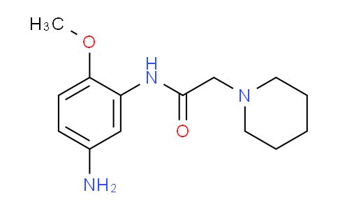 CAS No. 436090-50-5, N-(5-Amino-2-methoxyphenyl)-2-(piperidin-1-yl)acetamide