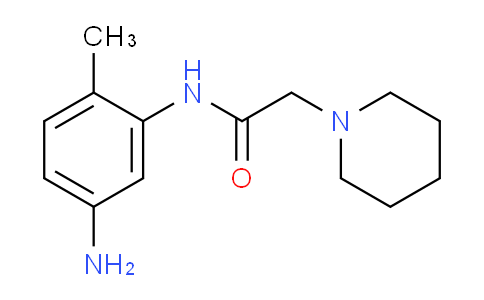 CAS No. 459803-08-8, N-(5-Amino-2-methylphenyl)-2-(piperidin-1-yl)acetamide