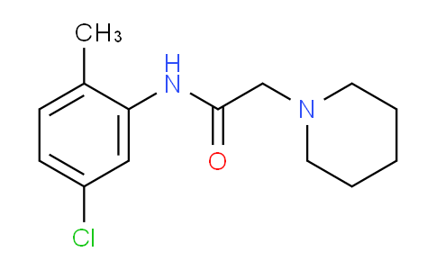 CAS No. 332909-18-9, N-(5-Chloro-2-methylphenyl)-2-(piperidin-1-yl)acetamide