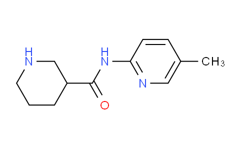 CAS No. 883106-75-0, N-(5-Methylpyridin-2-yl)piperidine-3-carboxamide