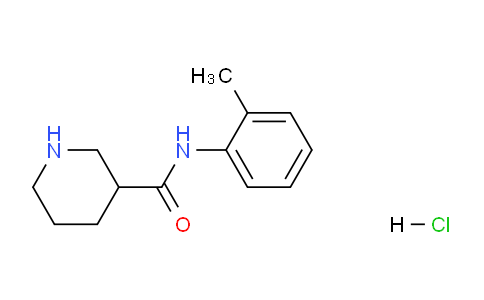 CAS No. 1220019-88-4, N-(o-Tolyl)piperidine-3-carboxamide hydrochloride