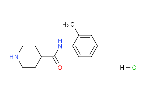 CAS No. 1219976-50-7, N-(o-Tolyl)piperidine-4-carboxamide hydrochloride