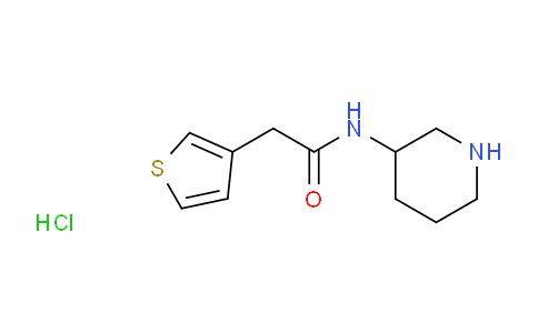 CAS No. 1185319-51-0, N-(Piperidin-3-yl)-2-(thiophen-3-yl)acetamide hydrochloride