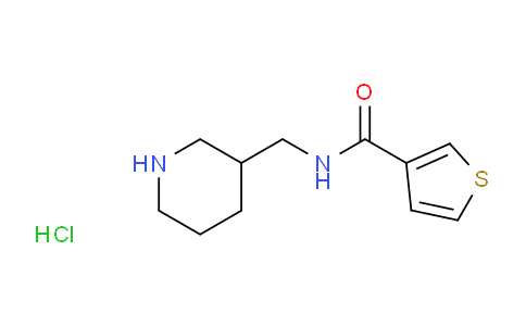 CAS No. 1185313-04-5, N-(Piperidin-3-ylmethyl)thiophene-3-carboxamide hydrochloride