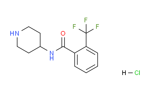 CAS No. 1713163-21-3, N-(Piperidin-4-yl)-2-(trifluoromethyl)benzamide hydrochloride
