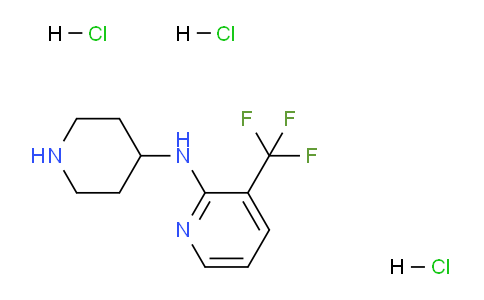 CAS No. 1707710-41-5, N-(Piperidin-4-yl)-3-(trifluoromethyl)pyridin-2-amine trihydrochloride