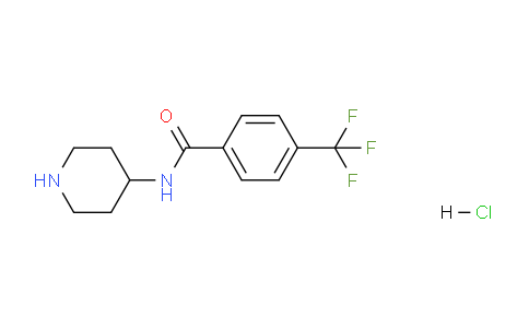 CAS No. 1707580-57-1, N-(Piperidin-4-yl)-4-(trifluoromethyl)benzamide hydrochloride