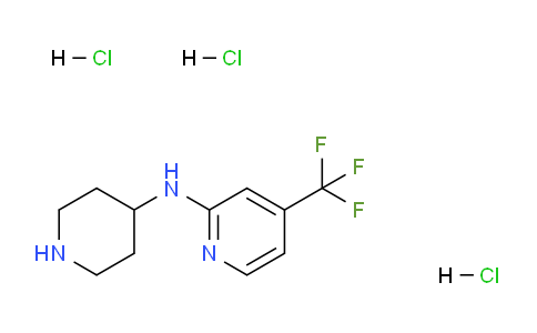 CAS No. 1779124-63-8, N-(Piperidin-4-yl)-4-(trifluoromethyl)pyridin-2-amine trihydrochloride