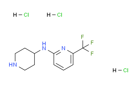 CAS No. 1707361-84-9, N-(Piperidin-4-yl)-6-(trifluoromethyl)pyridin-2-amine trihydrochloride