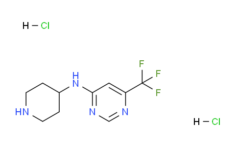 CAS No. 1448854-92-9, N-(Piperidin-4-yl)-6-(trifluoromethyl)pyrimidin-4-amine dihydrochloride