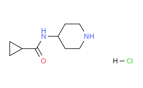 CAS No. 1219971-76-2, N-(Piperidin-4-yl)cyclopropanecarboxamide hydrochloride