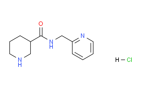 CAS No. 1220036-37-2, N-(Pyridin-2-ylmethyl)piperidine-3-carboxamide hydrochloride