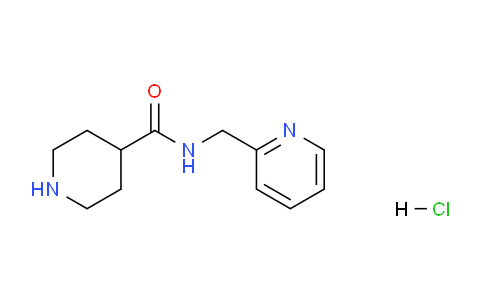 CAS No. 1219957-82-0, N-(Pyridin-2-ylmethyl)piperidine-4-carboxamide hydrochloride