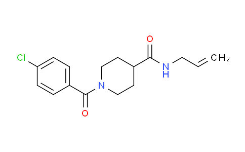 CAS No. 797812-32-9, N-Allyl-1-(4-chlorobenzoyl)piperidine-4-carboxamide
