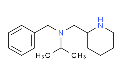 CAS No. 1020940-81-1, N-Benzyl-N-(piperidin-2-ylmethyl)propan-2-amine