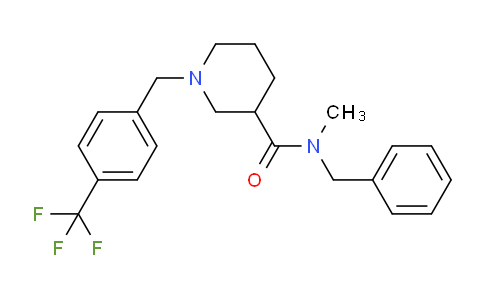 CAS No. 1350920-22-7, N-Benzyl-N-methyl-1-(4-(trifluoromethyl)benzyl)piperidine-3-carboxamide