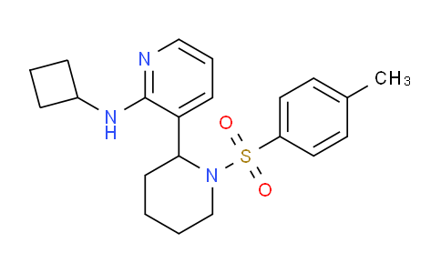 CAS No. 1352529-01-1, N-Cyclobutyl-3-(1-tosylpiperidin-2-yl)pyridin-2-amine