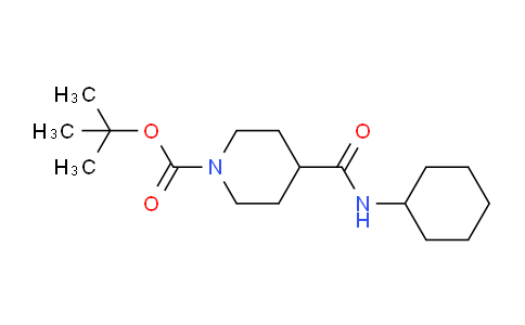 CAS No. 757949-48-7, N-Cyclohexyl 1-BOC-piperidine-4-carboxamide