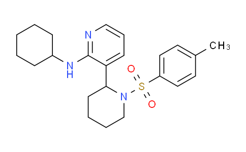 CAS No. 1352529-45-3, N-Cyclohexyl-3-(1-tosylpiperidin-2-yl)pyridin-2-amine