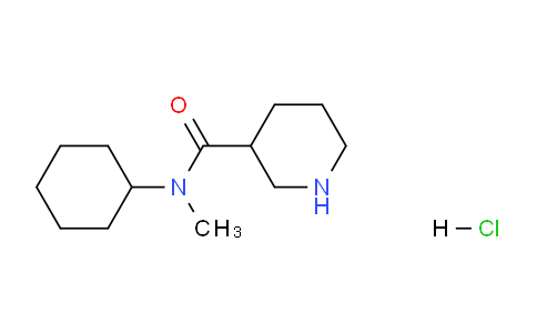 CAS No. 1220033-53-3, N-Cyclohexyl-N-methylpiperidine-3-carboxamide hydrochloride
