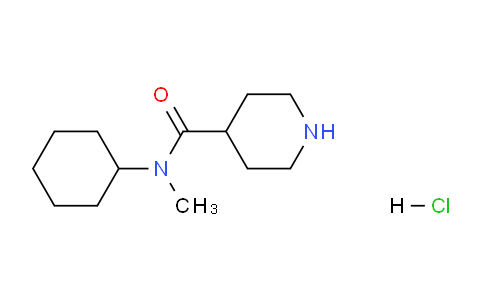 CAS No. 1220033-75-9, N-Cyclohexyl-N-methylpiperidine-4-carboxamide hydrochloride