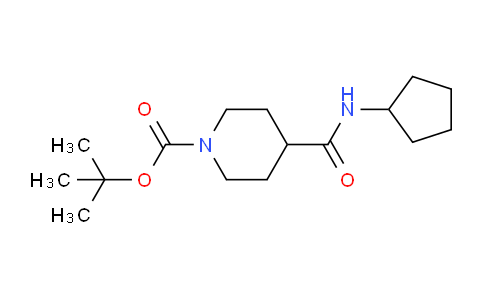 CAS No. 757949-46-5, N-Cyclopentyl 1-BOC-piperidine-4-carboxamide